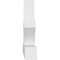 Ekena Millwork Richland Architectural Grade PVC Gable Bracket, 84"W x 21"H x 4"D x 4"F, 6/12 Pitch GBP084X21X0404RIC00 - alternate 5